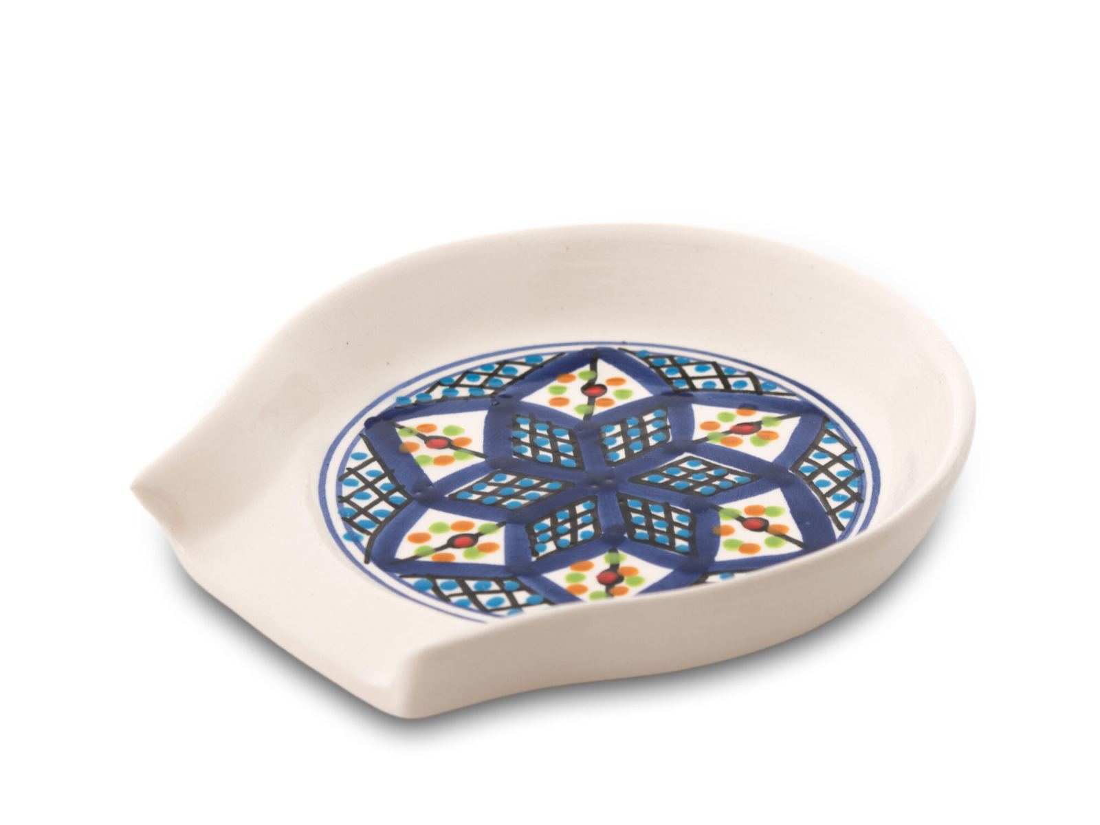 Dishes & Deco Lepelhouder - Shebka - Handbeschilderd Keramiek - 12,5 x 12 cm