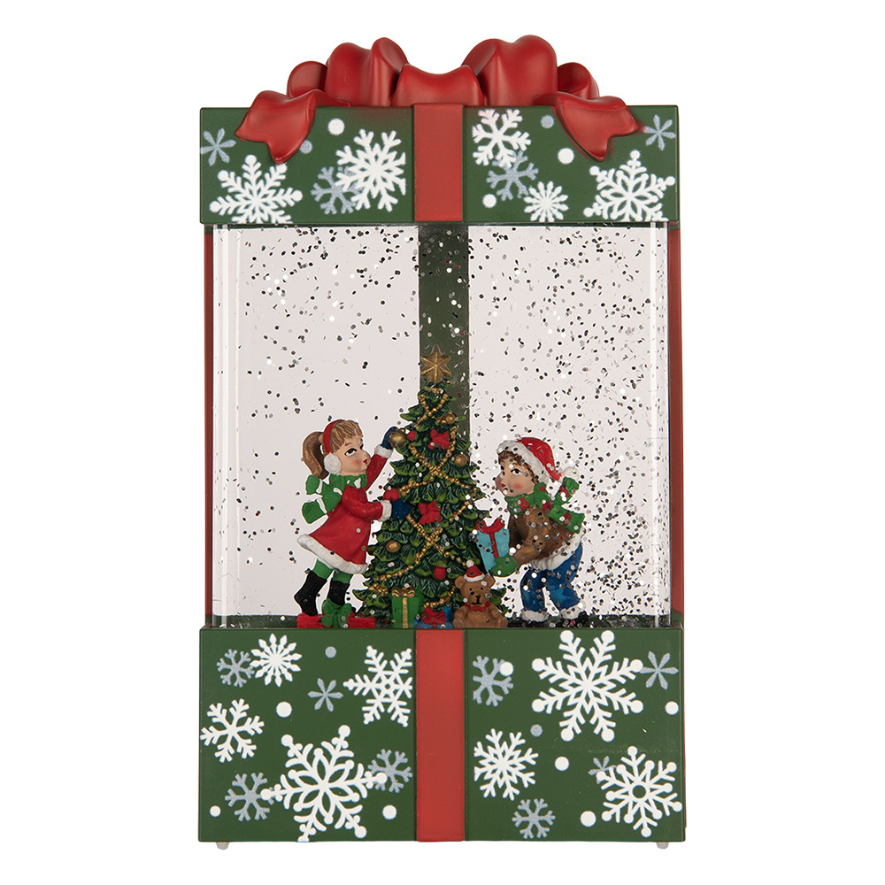Clayre & Eef | Muziekdoos met LED Groen Rood 12x7x20 cm / 3xAA | 6PR6200