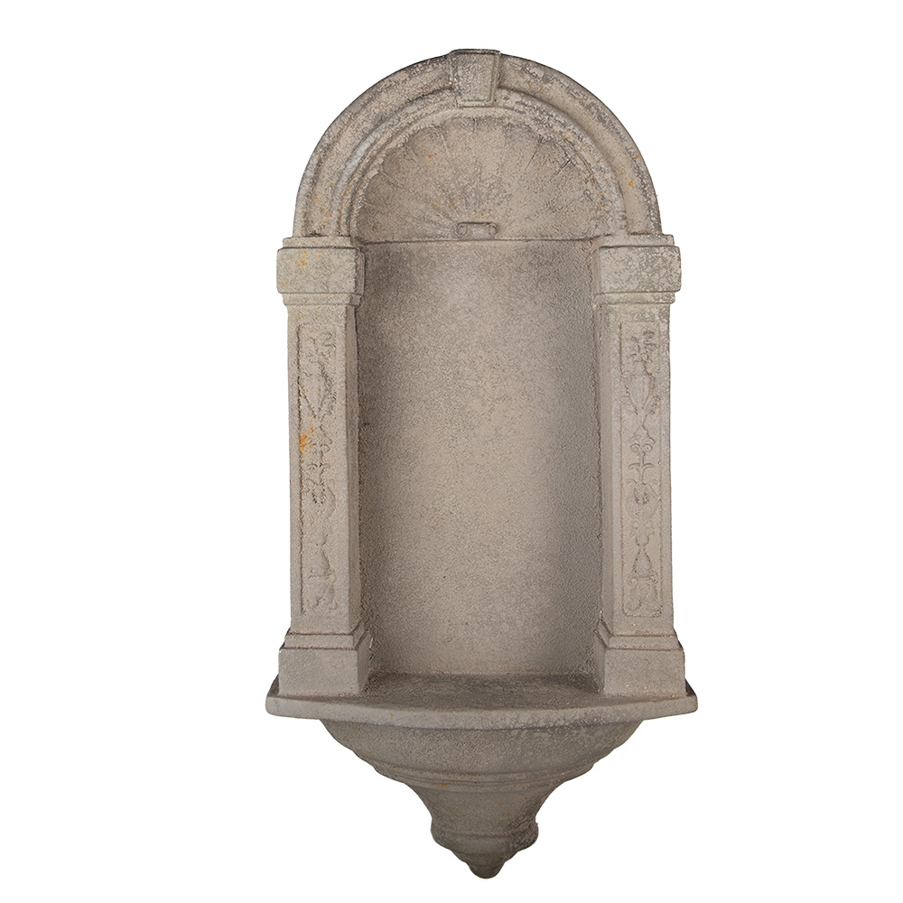 Clayre & Eef | Wandkandelaar Grijs 39x13x78 cm | 5Y1420