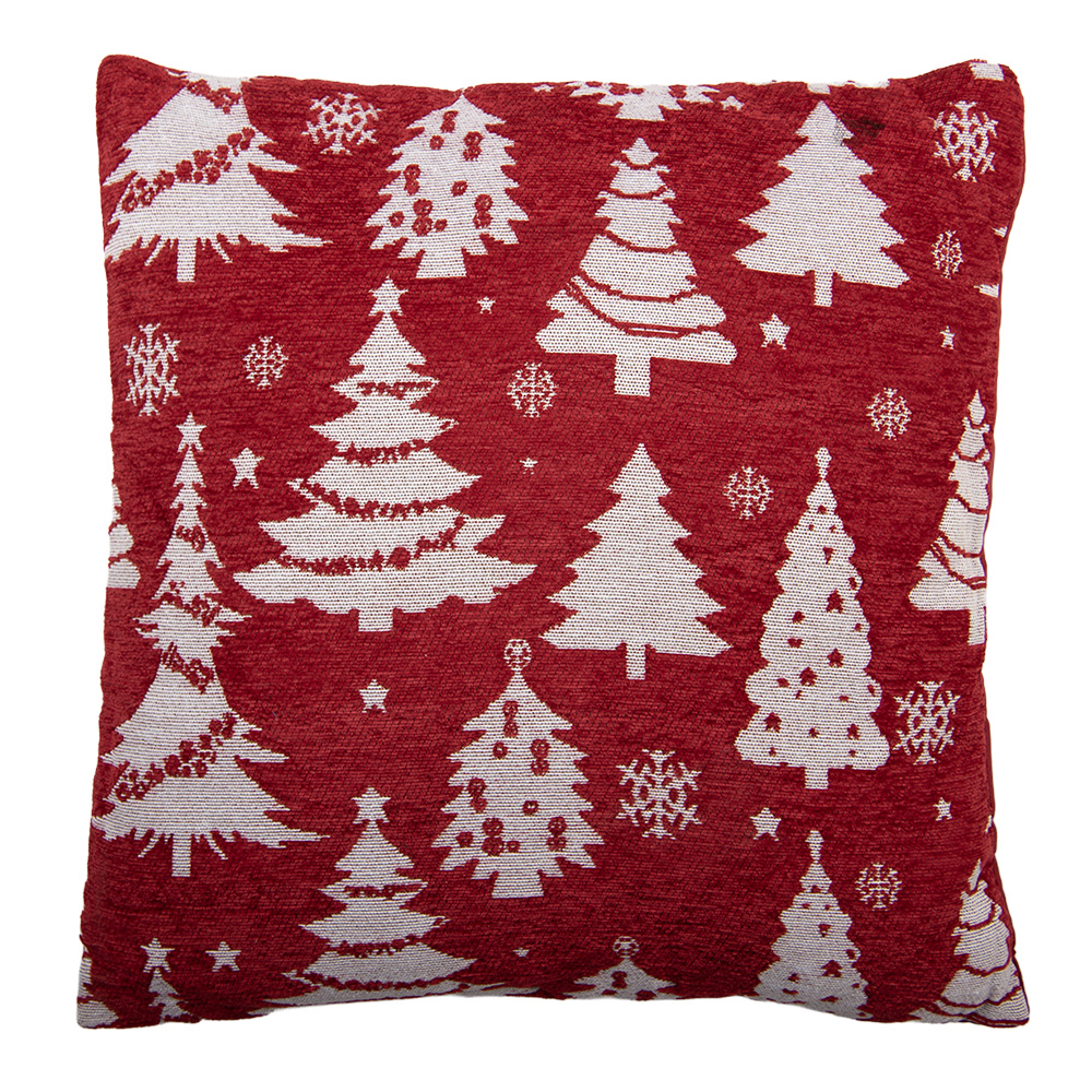 Clayre & Eef | Kussen gevuld Rood Wit 44x44x4 cm | KG023.153