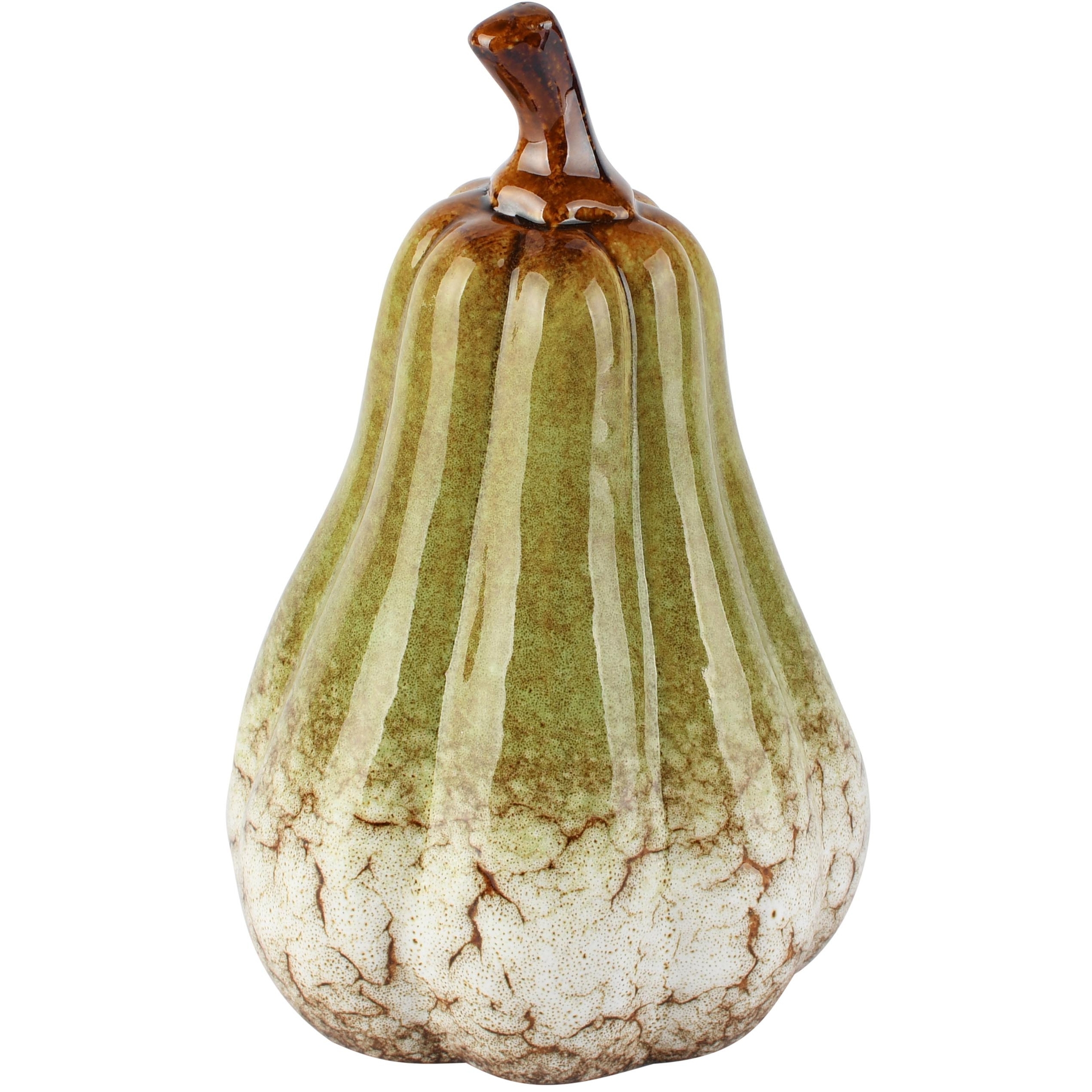 Dekoratief | Deco pompoen, groen, porselein, 12x12x16cm | A265867