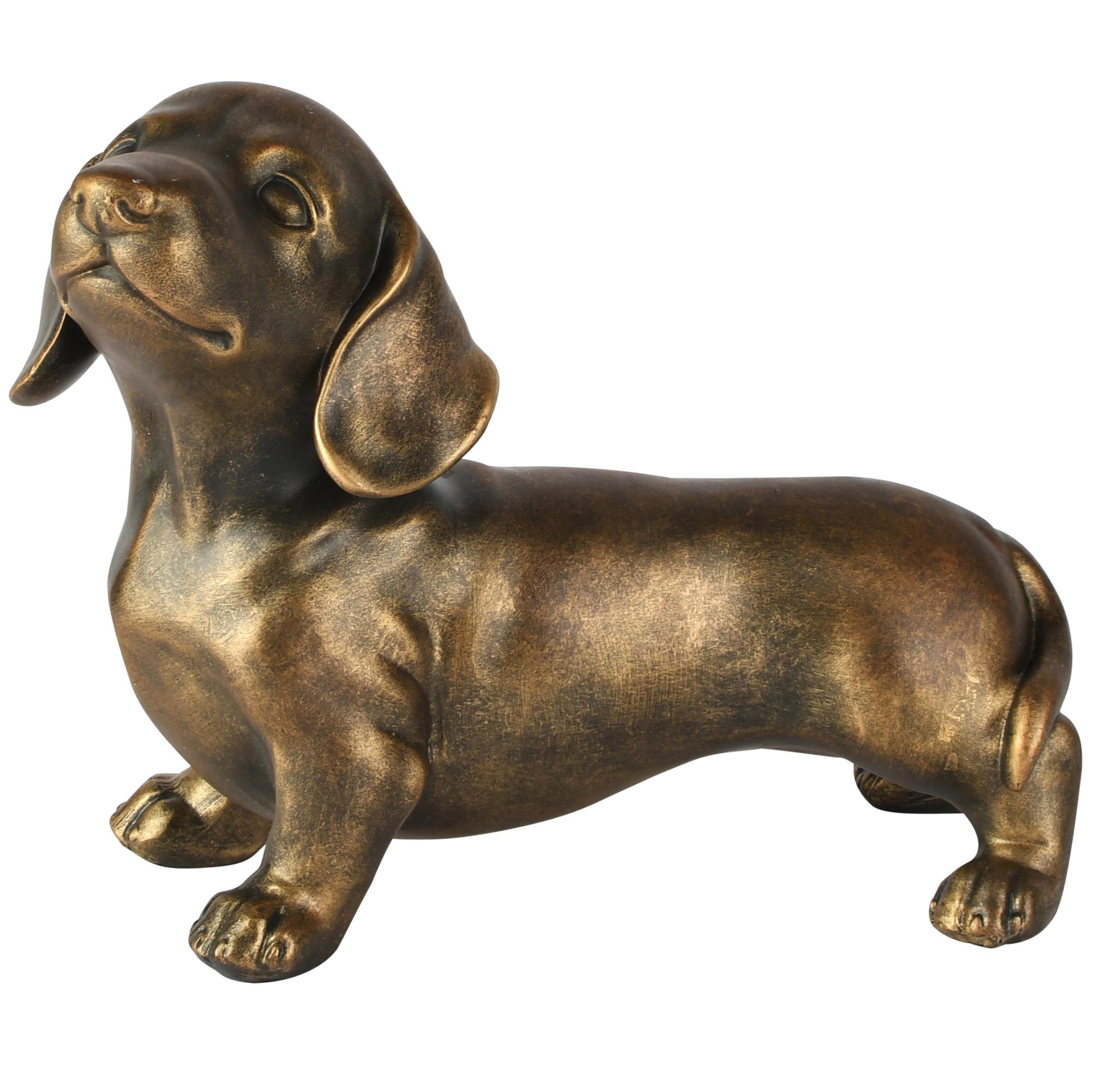 Dekoratief | Deco hond, brons, resina, 23x11x18cm | A265697
