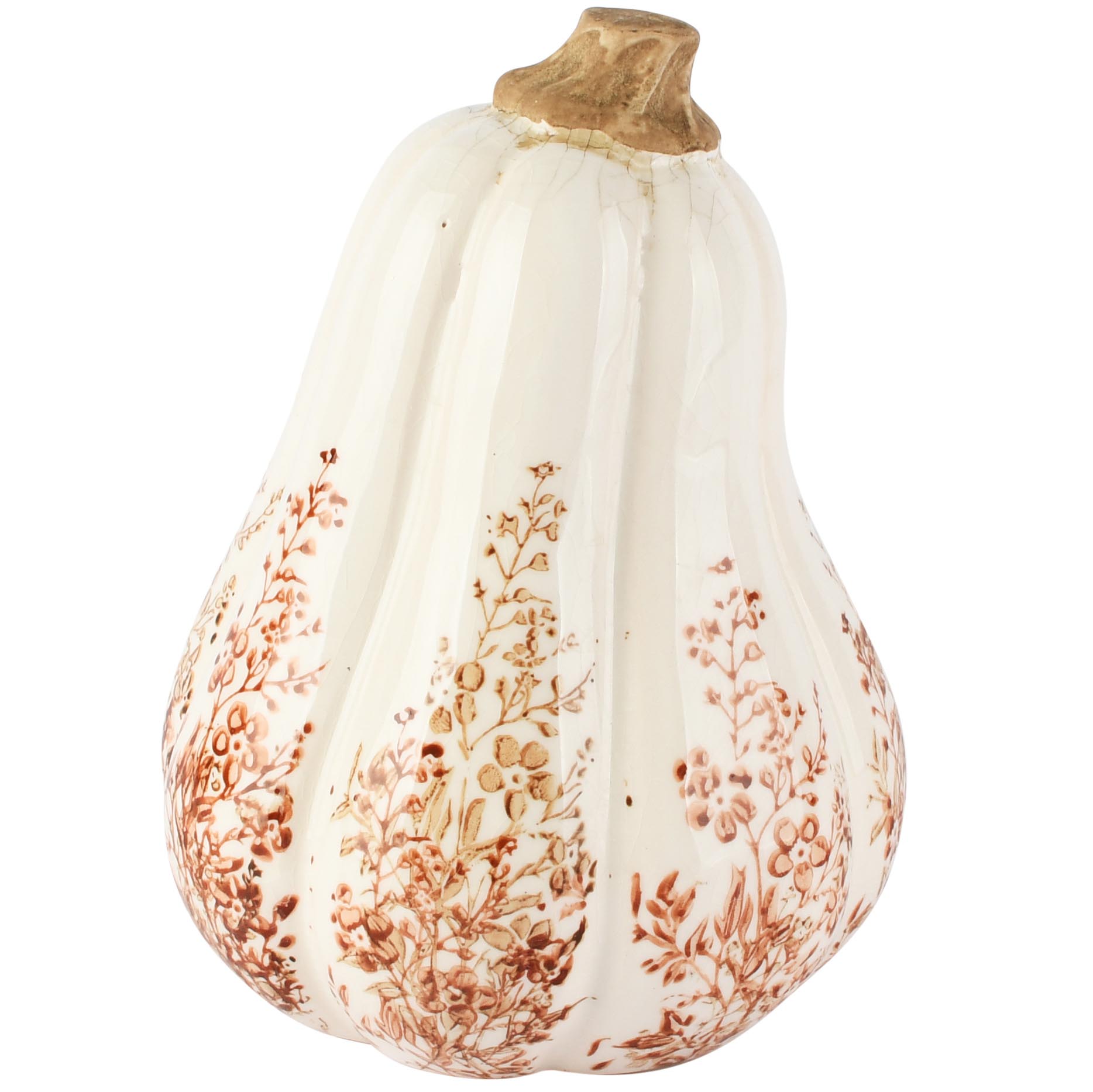 Dekoratief | Deco pompoen 'Earth Blush', keramiek, 13x13x18cm | A265453