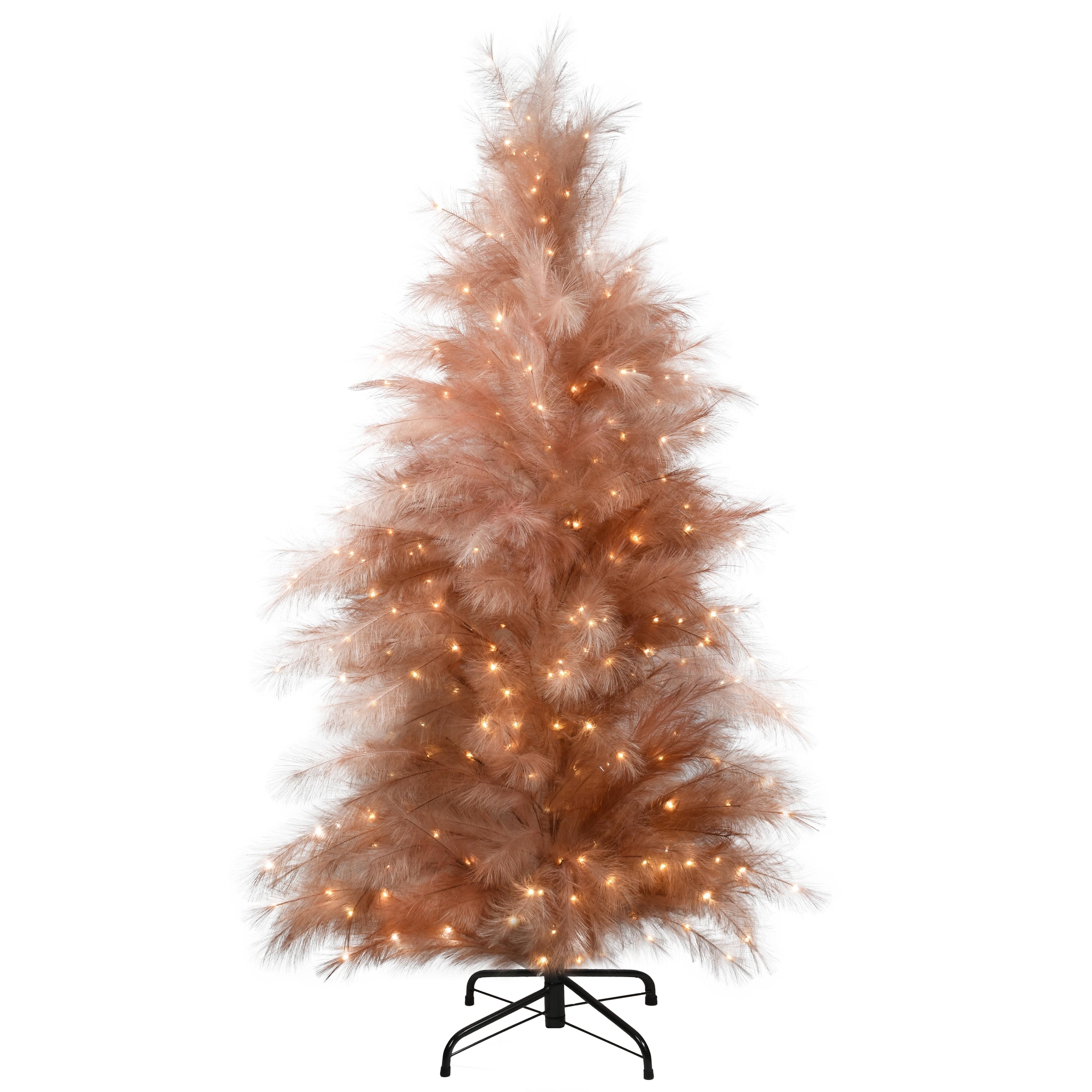 Dekoratief | Decoratieboom 'Royal Feathers - Terra', 258 LED, 180cm | A265562