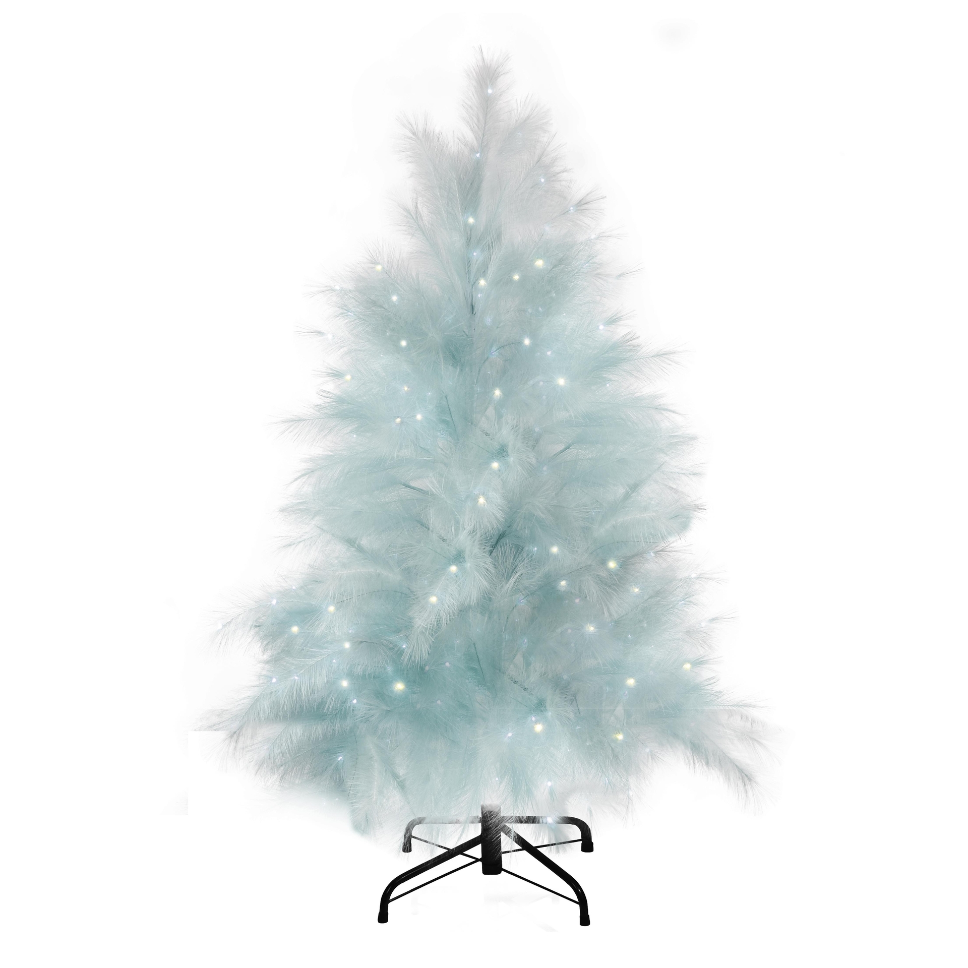 Dekoratief | Decoratieboom 'Royal Feathers - Soft Ice', 211 LED, 150cm | A265560