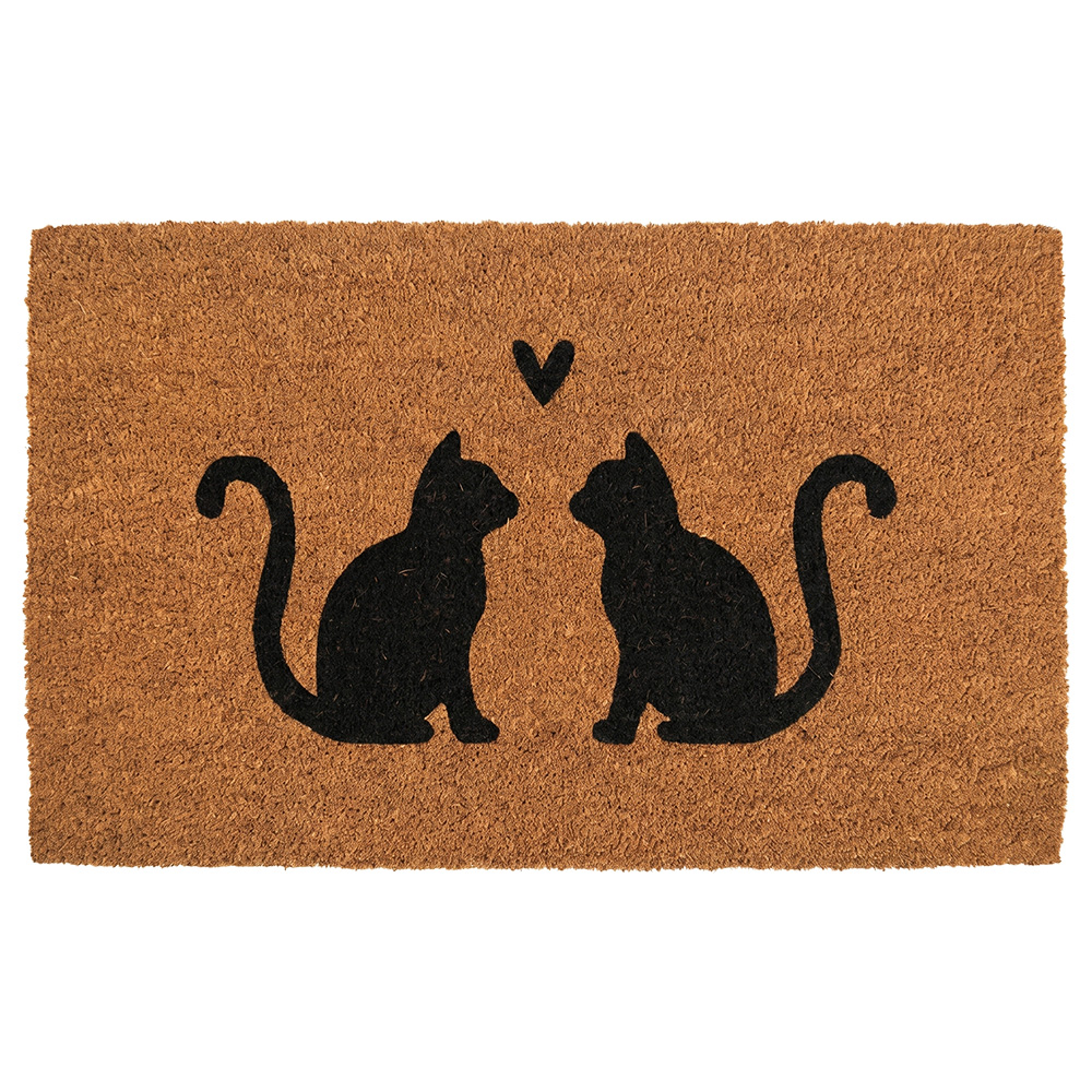 Clayre & Eef | Deurmat Binnen Bruin Zwart 75x45x1 cm | MC281