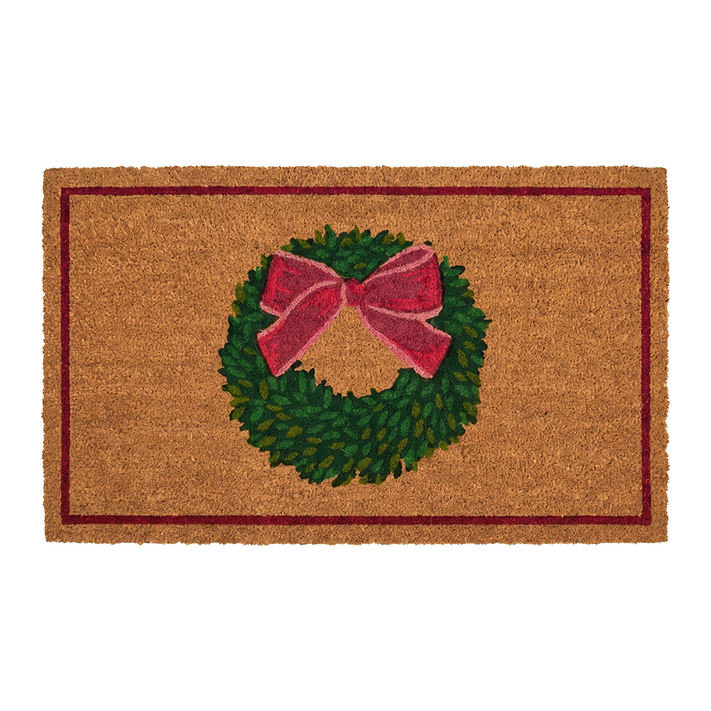 Clayre & Eef | Deurmat Binnen Bruin Rood 75x45x1 cm | MC289
