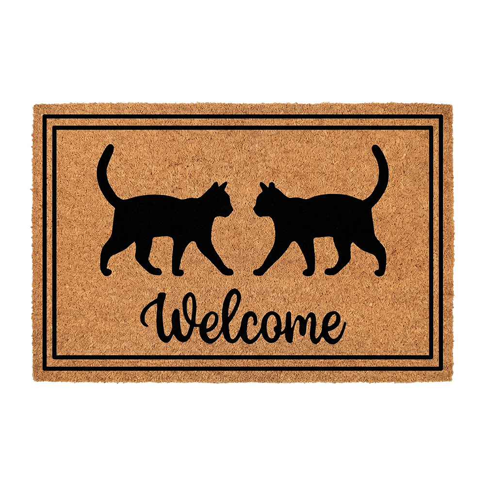 Clayre & Eef | Deurmat Binnen Bruin Zwart 75x45x1 cm | MC294