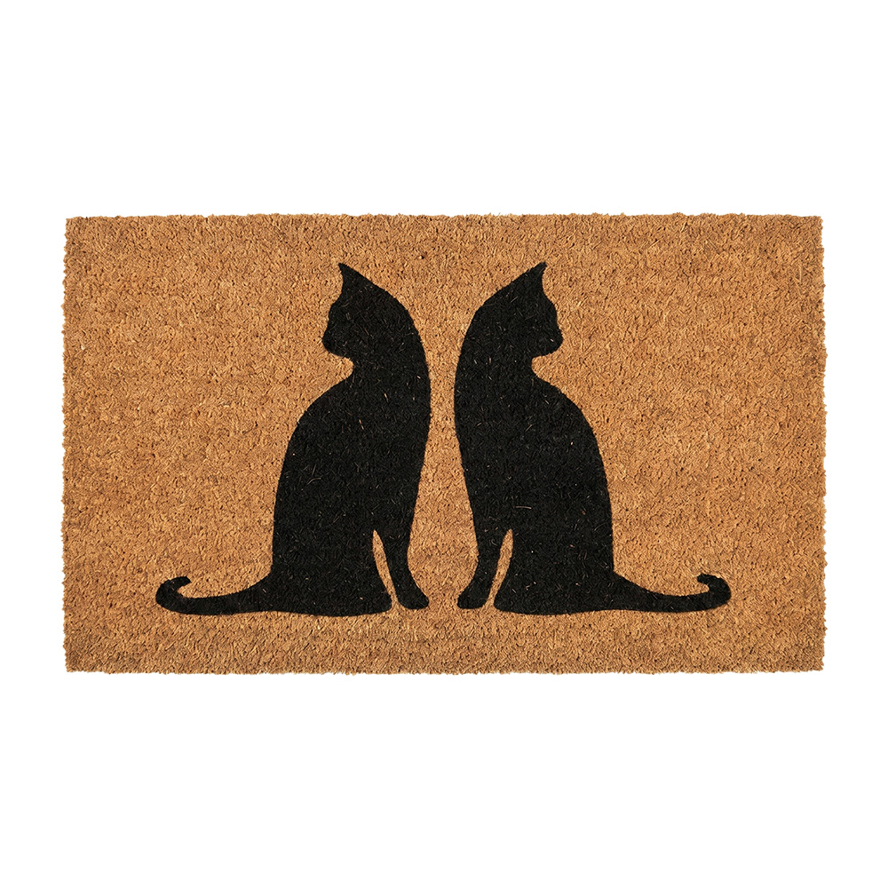 Clayre & Eef | Deurmat Binnen Bruin Zwart 75x45x1 cm | MC304