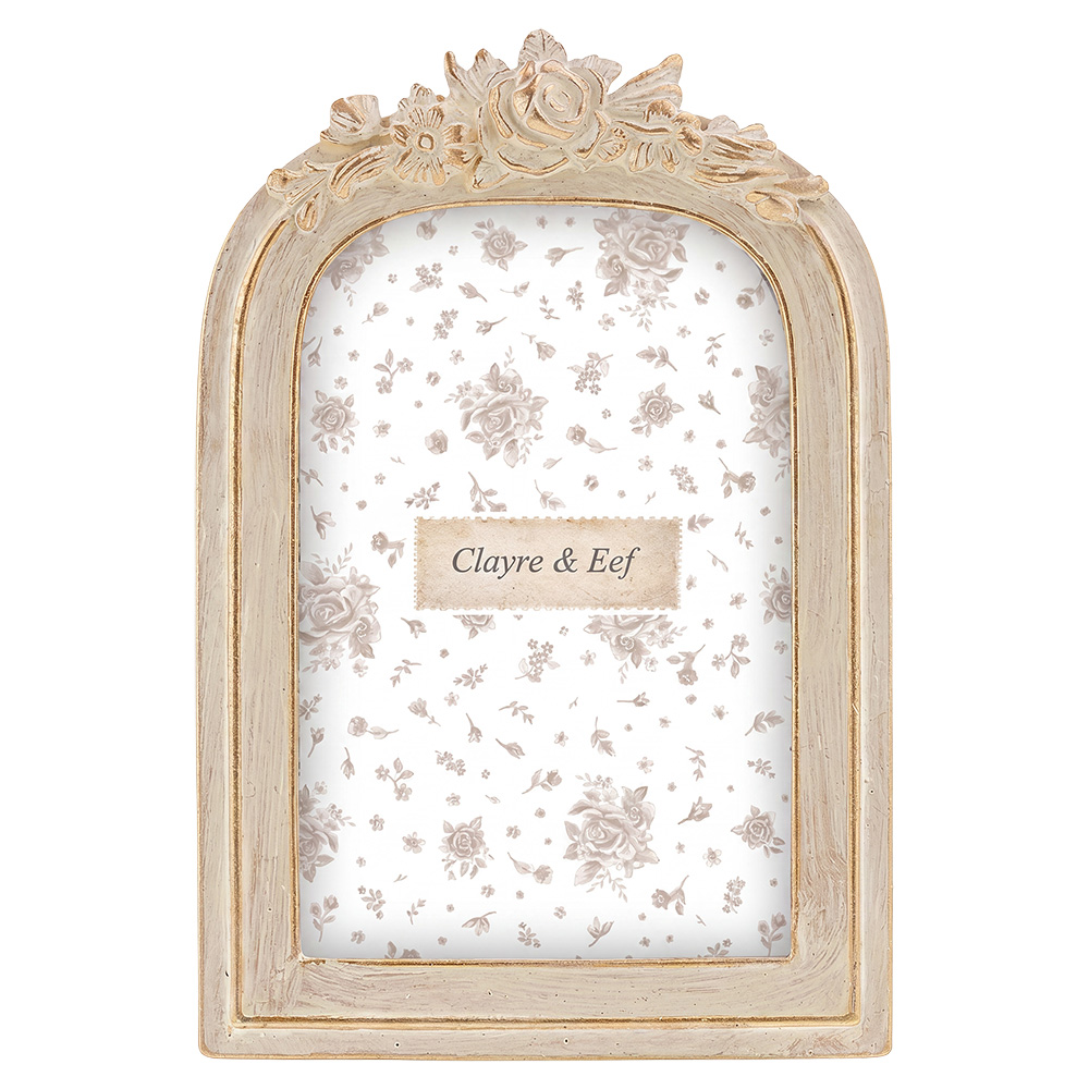 Clayre & Eef | Fotolijst Beige Bruin 13x2x20 cm / 10x15 cm | 2F1421
