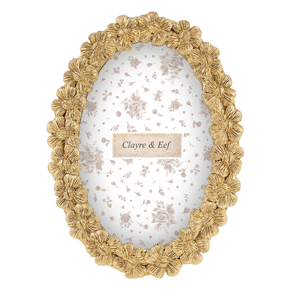Clayre & Eef | Fotolijst Goudkleurig 14x2x18 cm / 10x15 cm | 2F1422