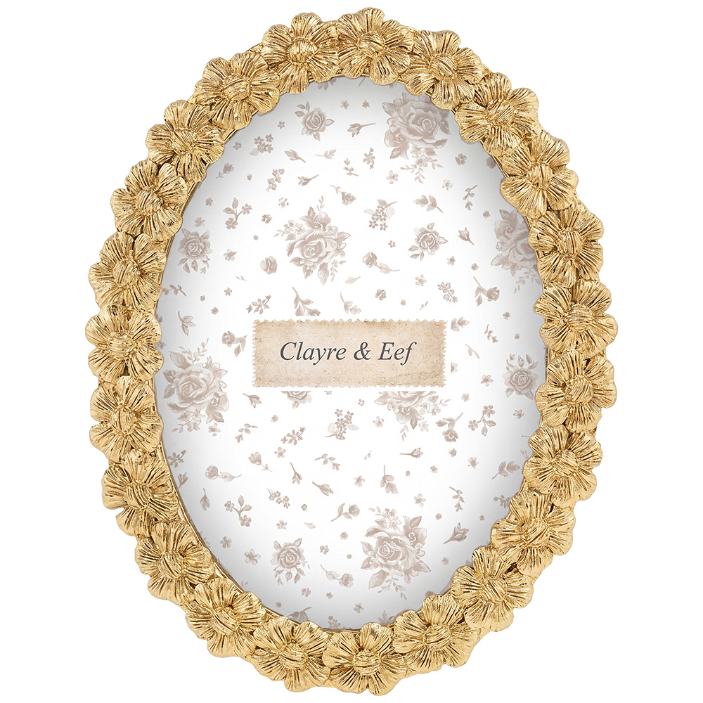 Clayre & Eef | Fotolijst Goudkleurig 16x2x21 cm / 13x18 cm | 2F1423
