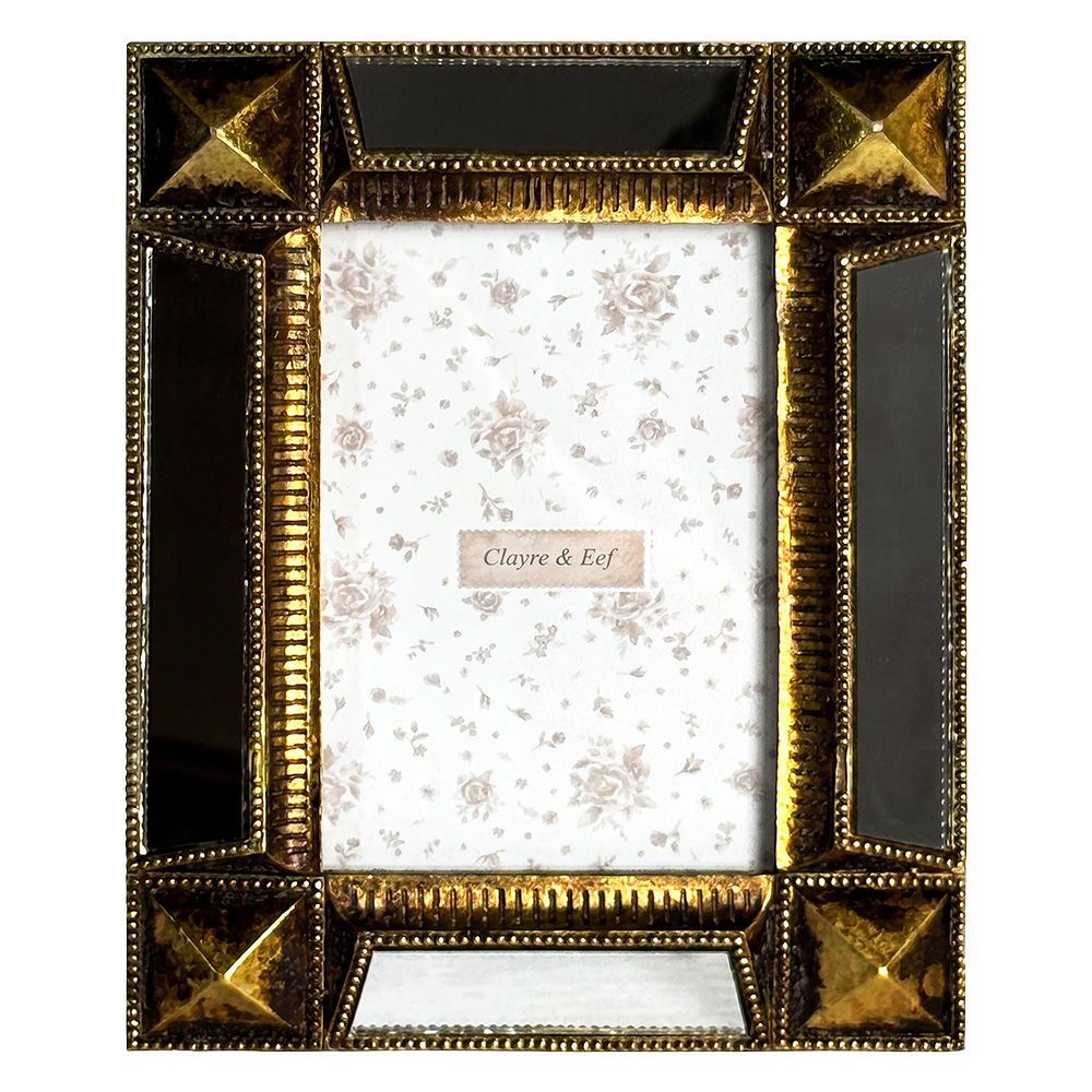 Clayre & Eef | Fotolijst Goudkleurig 17x2x22 cm / 10x15 cm | 2F1441