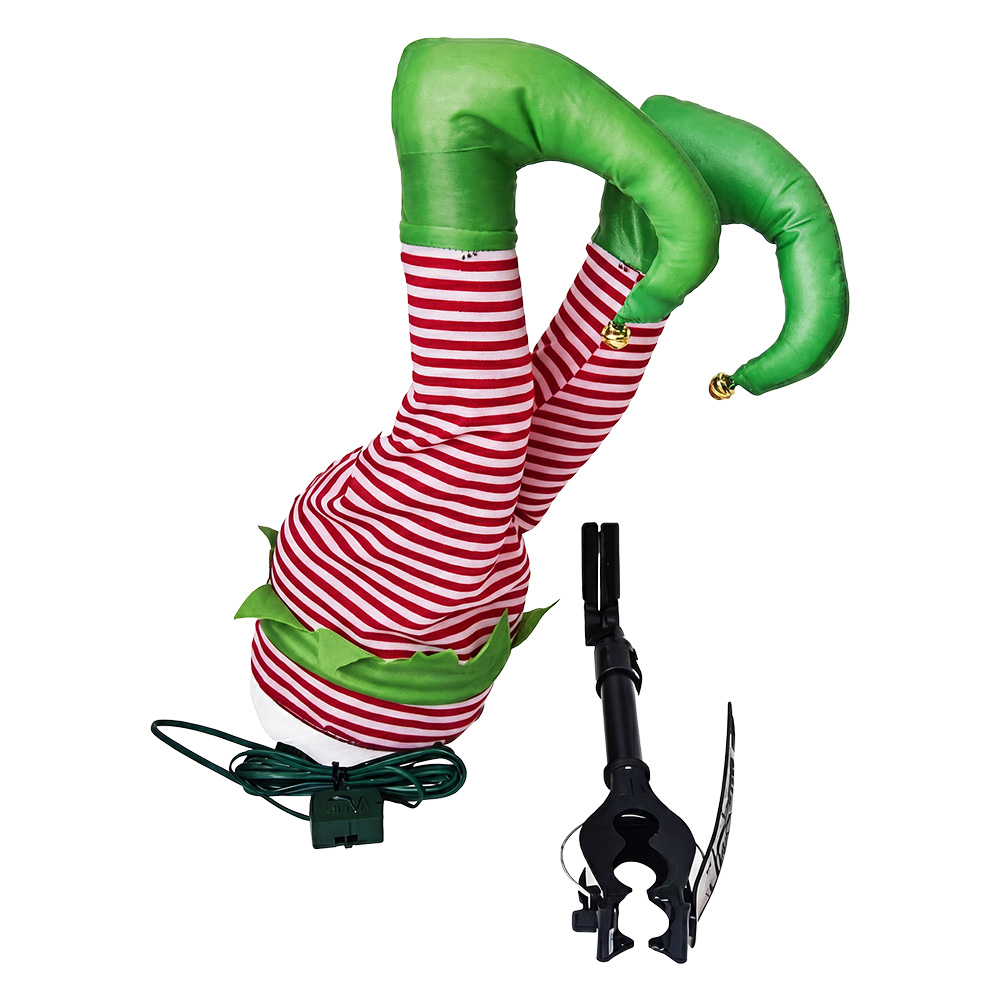 Clayre & Eef | Decoratie Elfenbenen Rood Groen 35 cm | 66895