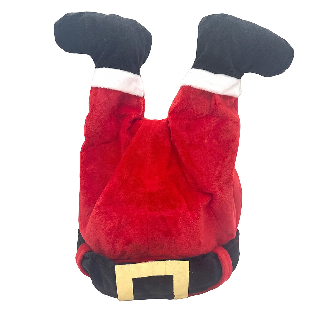 Clayre & Eef | Decoratie Kerstmanbenen Rood Wit 25x15x38 cm / 3xAA | 66948