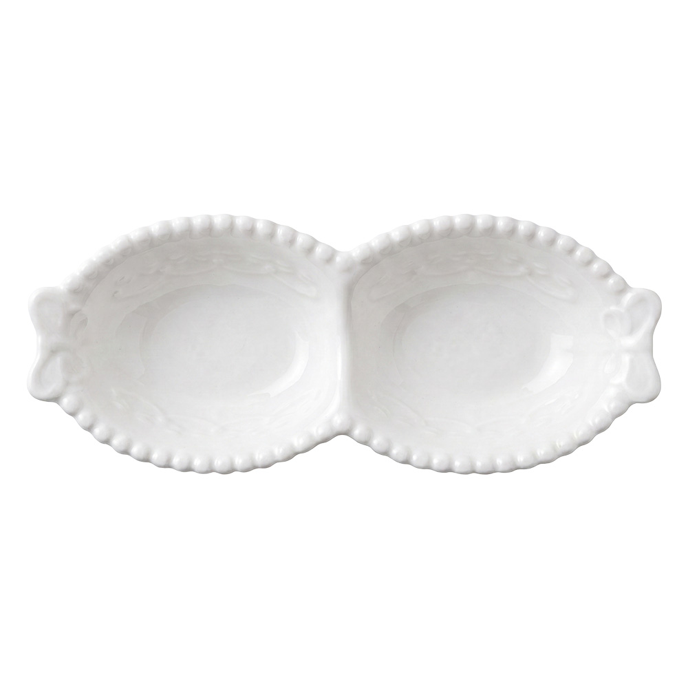 Clayre & Eef | Kom Wit 17x7x3 cm / 75 ml | 6CE2484