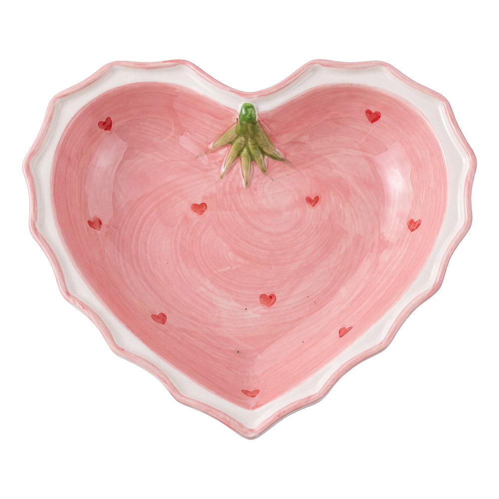 Clayre & Eef | Kom Roze Wit 13x13x4 cm | 6CEBO0267S