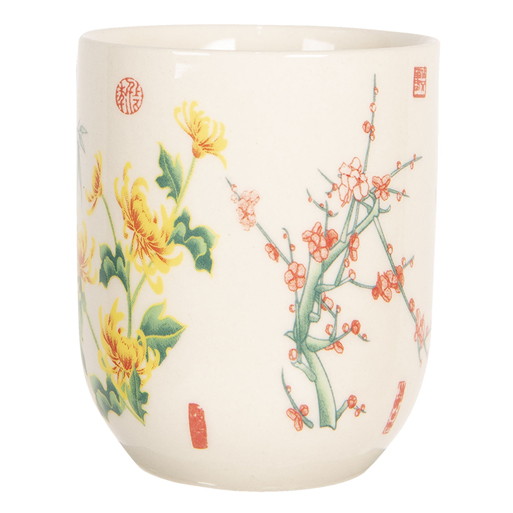 Clayre & Eef | Servies Mok Meerkleurig &oslash; 6x8 cm / 100 ml | 6CEMU0074
