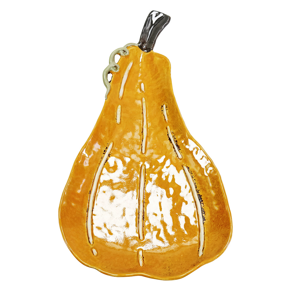 Clayre & Eef | Decoratie schaal Oranje 18x31x3 cm | 6CE2539