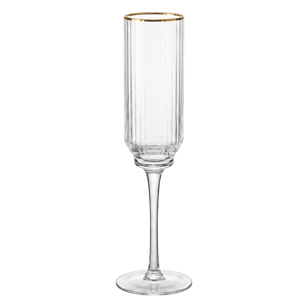 Clayre & Eef | Champagneglas Transparant &oslash; 5x25 cm / 150 ml | 6GL5528