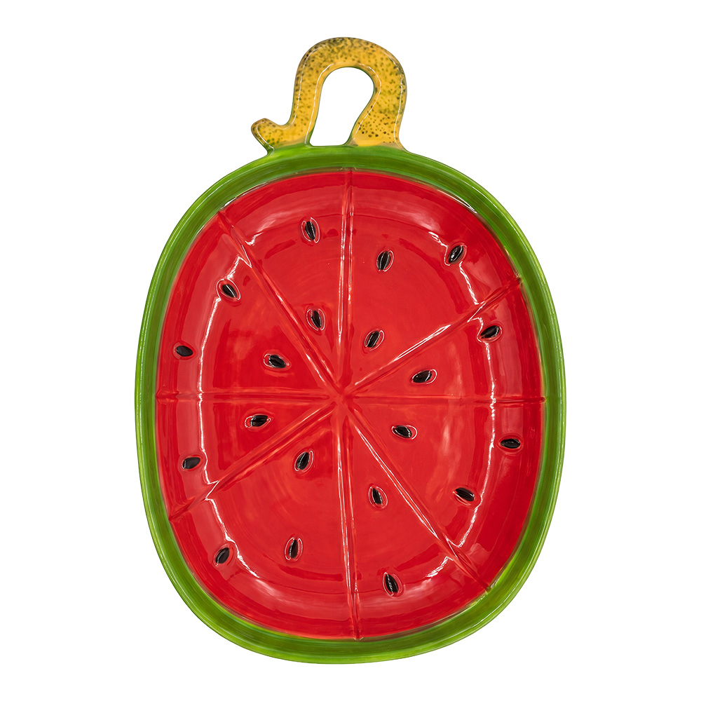 Clayre & Eef | Kom Groen Rood 24x17x3 cm | 6CEBO0264
