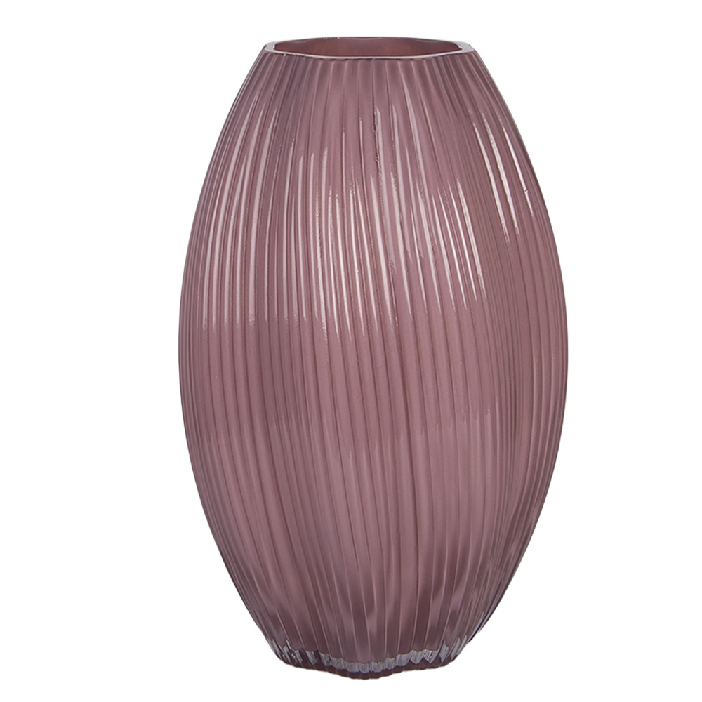 Clayre & Eef | Vazen Glas Roze &oslash; 17x27 cm | 6GL5498
