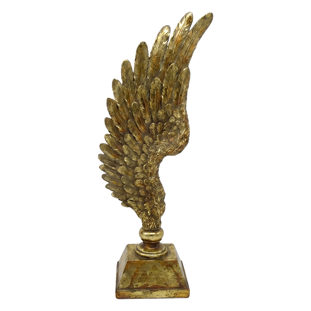 Clayre & Eef | Decoratie Vleugel Goudkleurig 20x12x51 cm | 6PR6481