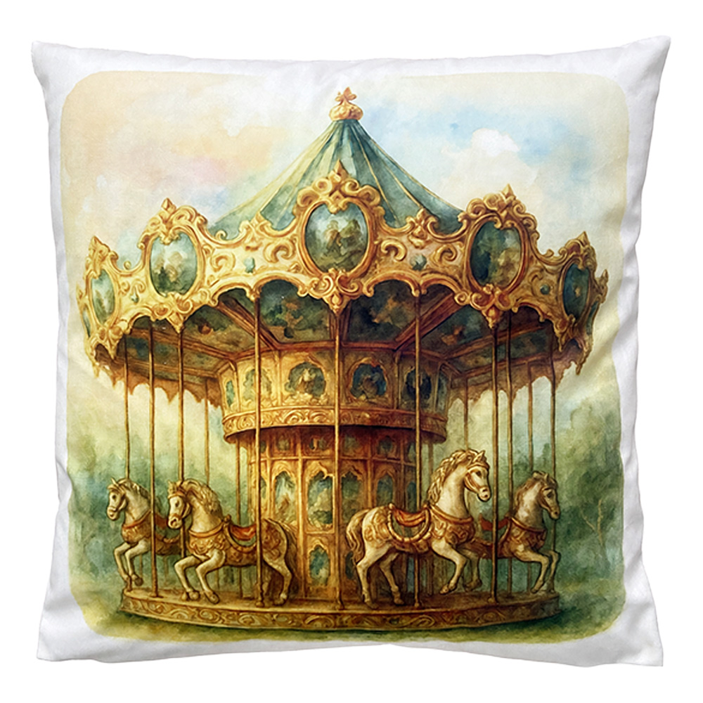 Clayre & Eef | Kussen met vulling Beige Blauw 45x45x4 cm | KG023.229