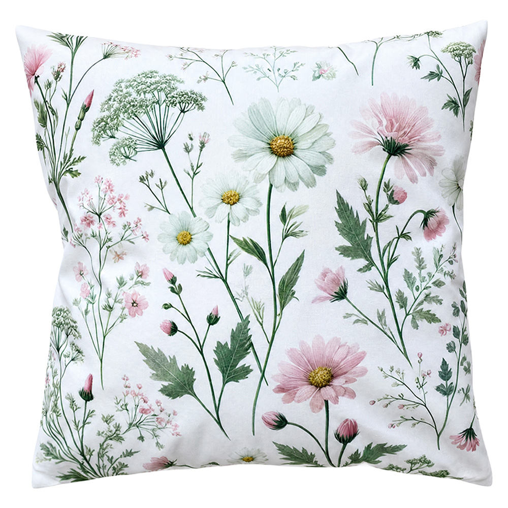 Clayre & Eef | Kussen met vulling Beige Roze 45x45x4 cm | KG023.234