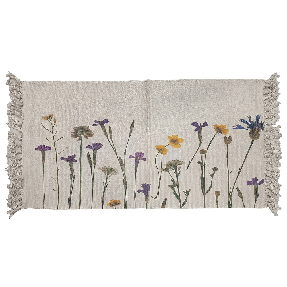 Clayre & Eef | Vloermat Beige Groen 60x90 cm | KT081.005