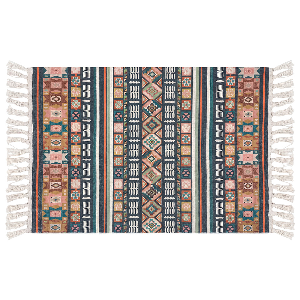 Clayre & Eef | Vloermat Beige Blauw 60x90 cm | KT081.008