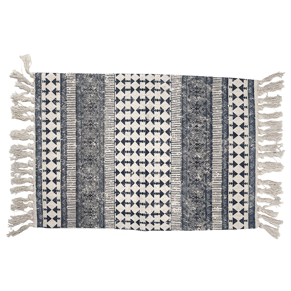 Clayre & Eef | Vloermat Beige Blauw 60x90 cm | KT081.009