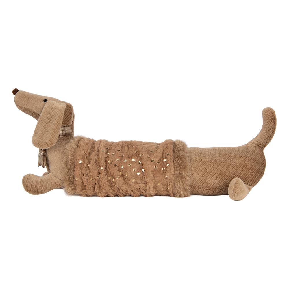 Clayre & Eef | Decoratie Hond Bruin 58x20x21 cm | TW0639