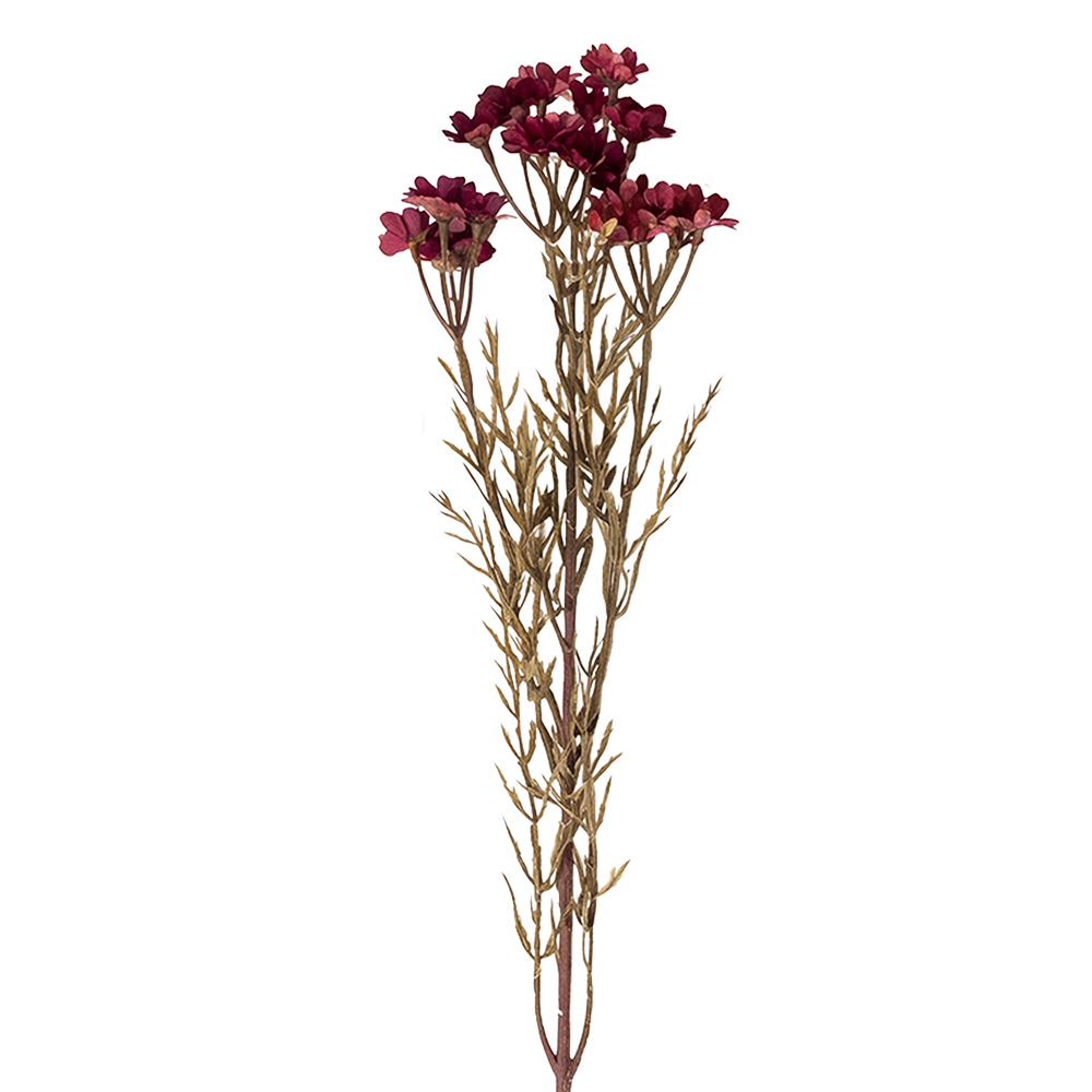 Clayre & Eef | Decoratie tak met bloemen Rood 77 cm | 5PL0290R