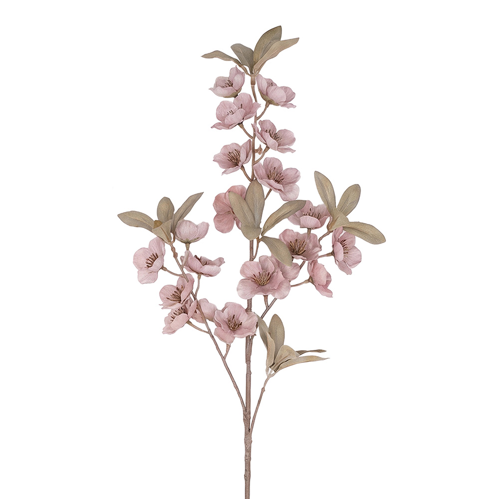 Clayre & Eef | Decoratie tak met bloemen Roze 90 cm | 5PL0308P