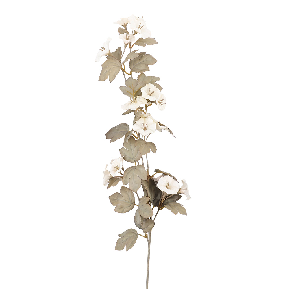 Clayre & Eef | Decoratie tak met bloemen Wit 113 cm | 5PL0310W