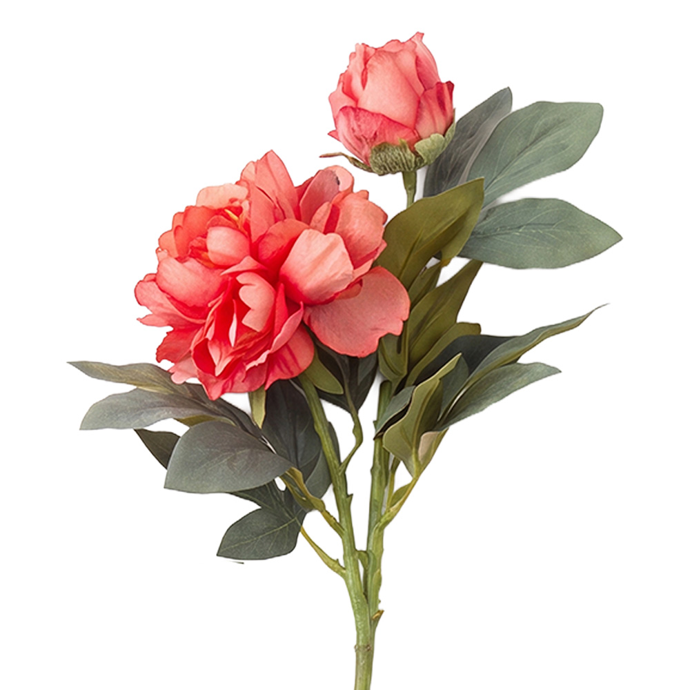 Clayre & Eef | Decoratie tak met bloemen Roze Groen 73 cm | 5PL0377DP