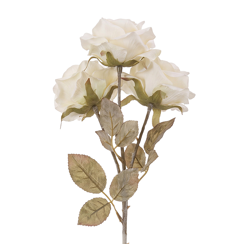 Clayre & Eef | Decoratie tak met bloemen Wit 64 cm | 5PL0378W