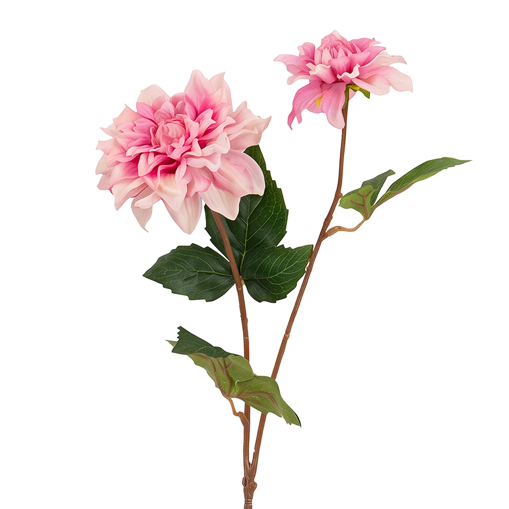 Clayre & Eef | Decoratie tak met bloemen Roze Groen 60 cm | 5PL0387DP