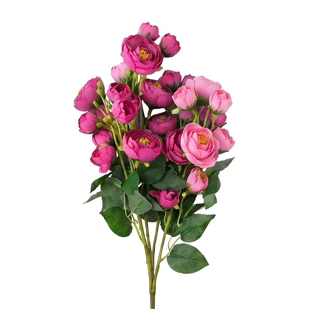 Clayre & Eef | Decoratie tak met bloemen Rood Groen 80 cm | 5PL0392R