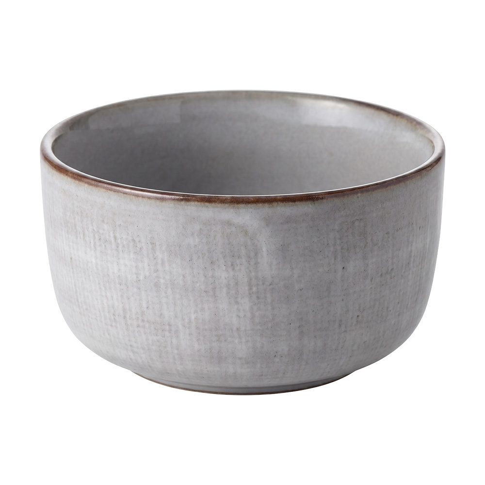 Clayre & Eef | Soepkom Grijs Zwart &oslash; 11x6 cm / 250 ml | 6CEBO0230