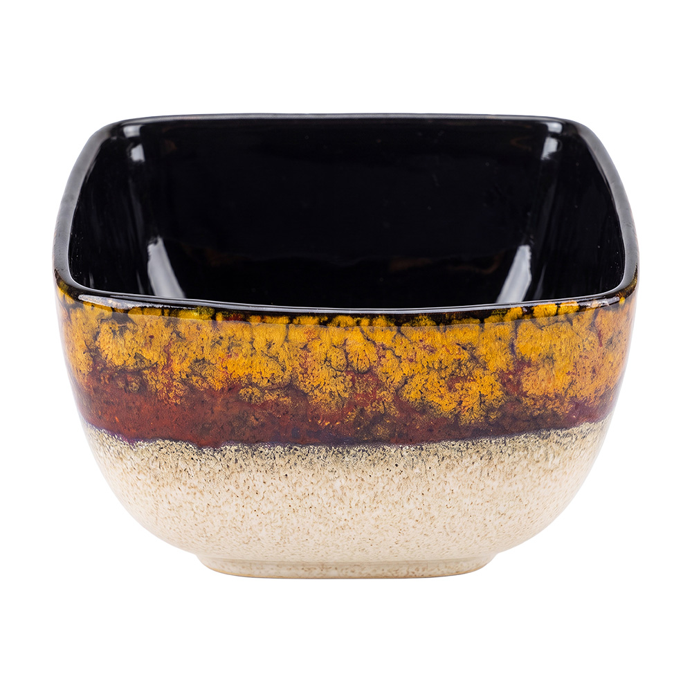 Clayre & Eef | Soepkom Zwart 11x11x7 cm / 300 ml | 6CEBO0236