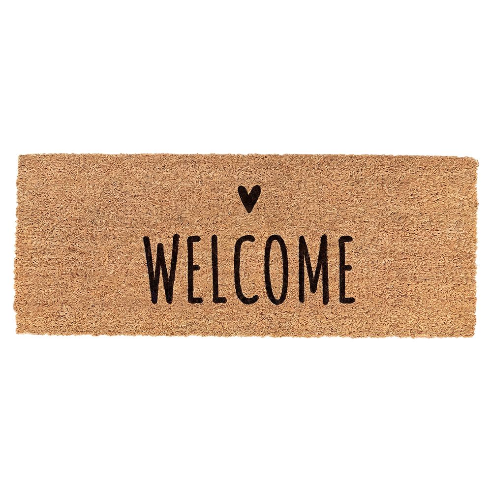 Clayre & Eef | Deurmat Binnen Bruin Zwart 75x22x2 cm | MC280