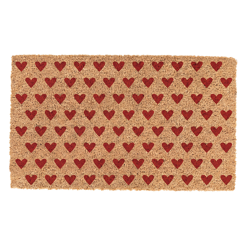 Clayre & Eef | Deurmat Binnen Bruin Rood 75x45x1 cm | MC282
