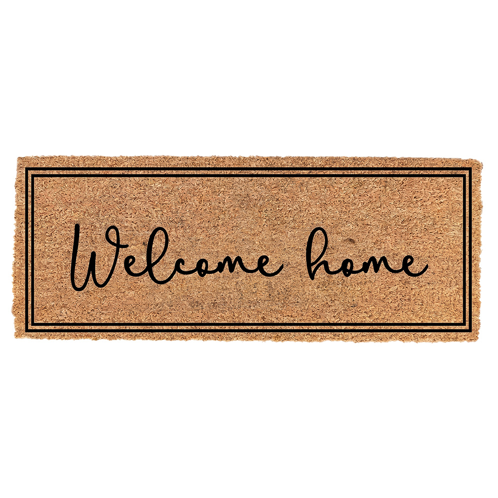 Clayre & Eef | Deurmat Binnen Bruin Zwart 75x22x2 cm | MC308