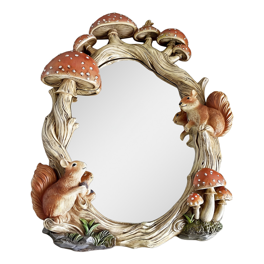 Clayre & Eef | Spiegel Beige Bruin 35x6x48 cm | 62S342