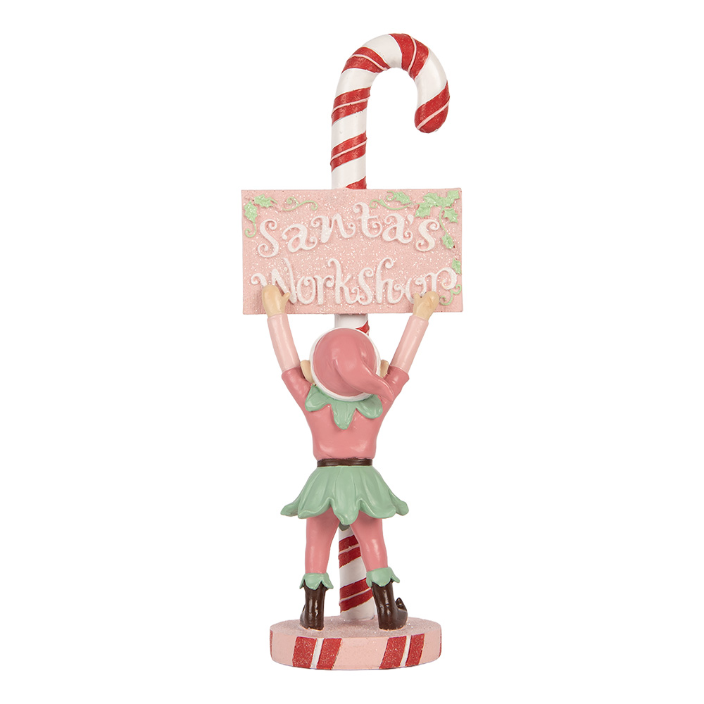 Clayre & Eef | Decoratie elf Roze Beige 11x8x30 cm | 6PR6356