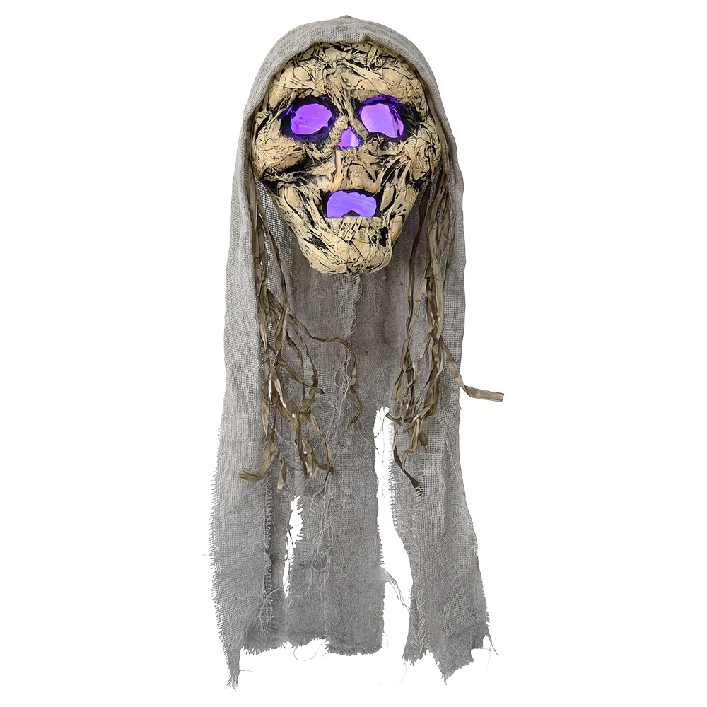 Clayre & Eef | Decoratie Spook Wit Grijs 15x9x47 cm | 66911