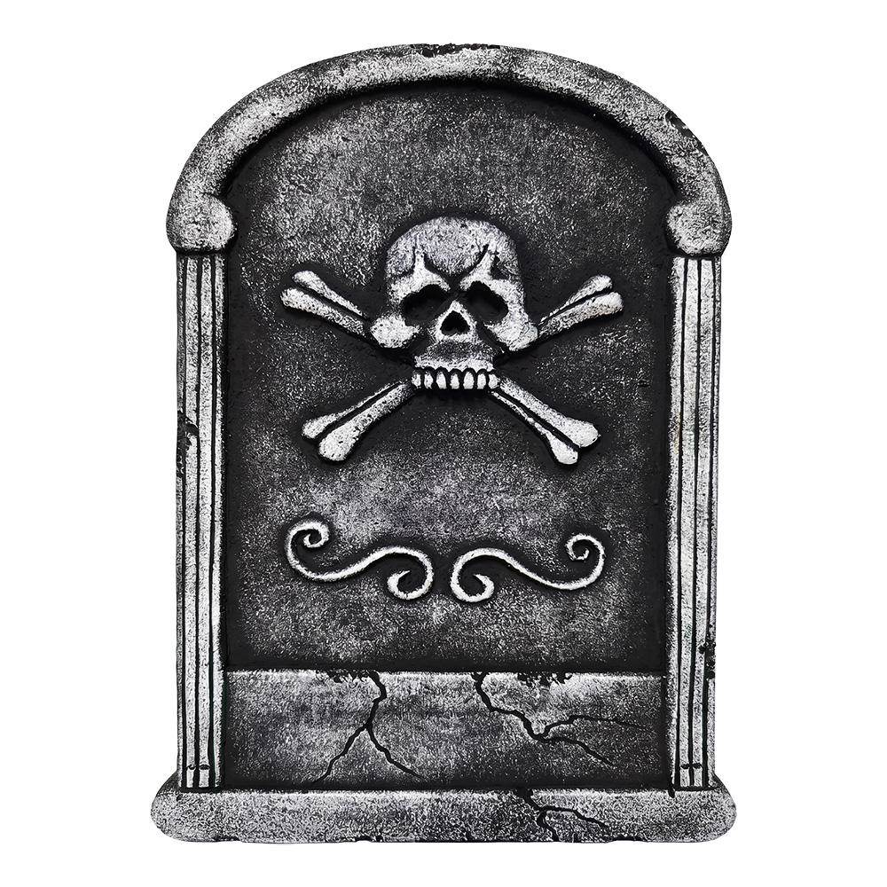 Clayre & Eef | Decoratie Grafsteen Halloween Grijs 35x3x55 cm | 66943