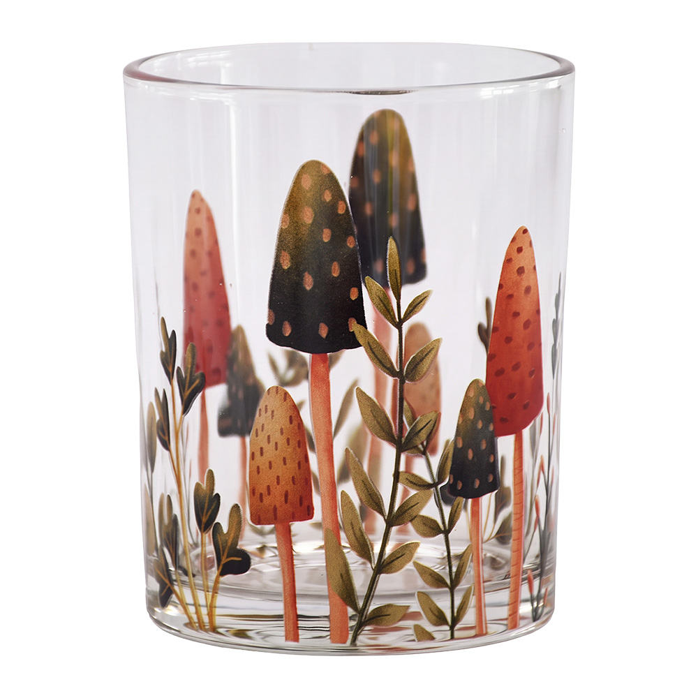 Clayre & Eef | Waxinelichthouder Transparant Groen &oslash; 10x13 cm | 6GL5373